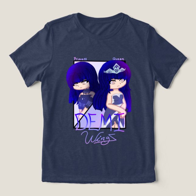 Tri-Blend Shirt With Princess/Queen Demi (Design Vorderseite)