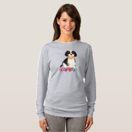 Tri Cavalier King Charles Spaniel Valentine T-Shirt