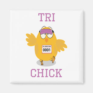 Tri Chick Magnet