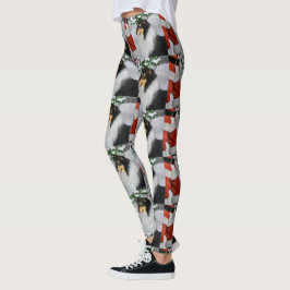 Tri Color Collie Christmas Leggings