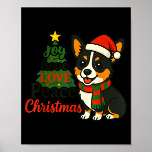 Tri Color Corgi Kostüm Pjs Freude Hoffnung Liebe F Poster