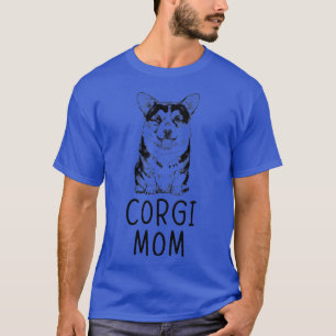 Tri Color Corgi Mama Pocket Dog Mama T-Shirt