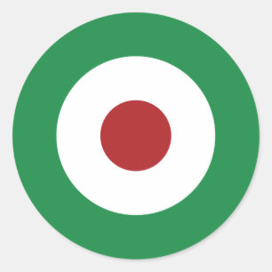 Tri-Color-Mod Bullseye Runder Aufkleber