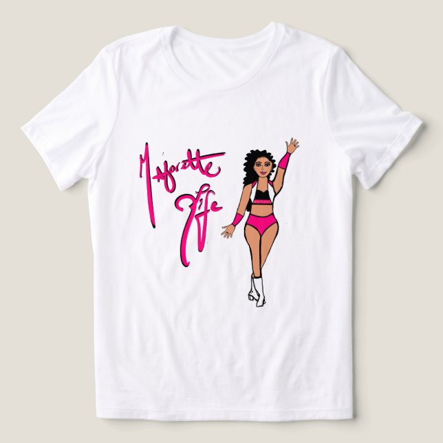 Tri Color Pink Twirl Girl T - Shirt (Design Vorderseite)