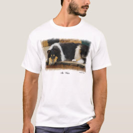 Tri-Color Rough Collie Geschenke T-Shirt