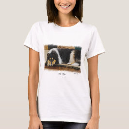 Tri-Color Rough Collie Geschenke T-Shirt