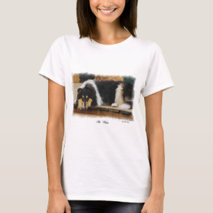 Tri-Color Rough Collie Geschenke T-Shirt