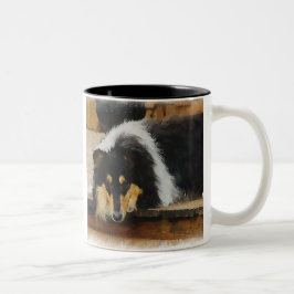 Tri-Color Rough Collie Geschenke Zweifarbige Tasse