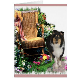 Tri-Color Rough Collie Kunstgeschenke