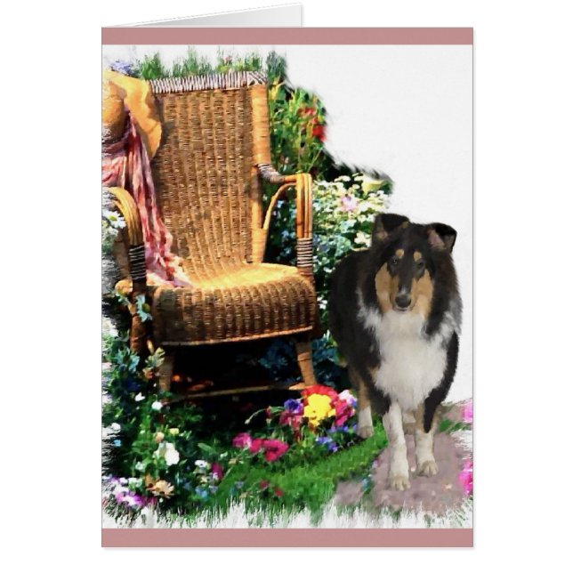 Tri-Color Rough Collie Kunstgeschenke (Vorne)