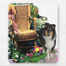 Tri-Color Rough Collie Kunstgeschenke Mousepad