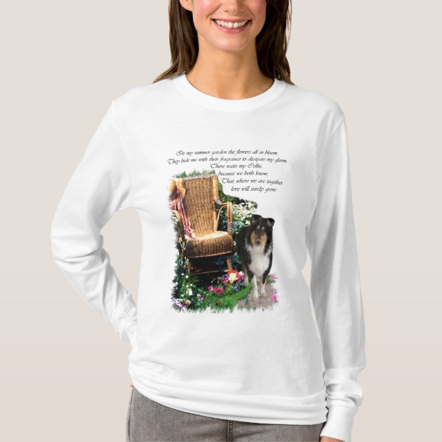 Tri-Color Rough Collie Kunstgeschenke T-Shirt (Vorderseite)