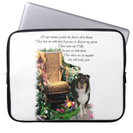Tri Color Rough Collie Kunstgiesserei Laptopschutzhülle