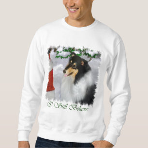 Tri-Color Rough Collie Weihnachtsgeschenke Sweatshirt