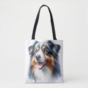 Tri-Colored Australian Shepherd Dog