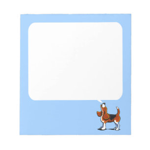 Tri FarbeBeagle-Bucht Notizblock