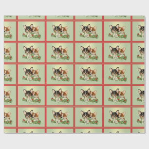 Tri Farbecorgi-WeihnachtsPackpapier Geschenkpapier
