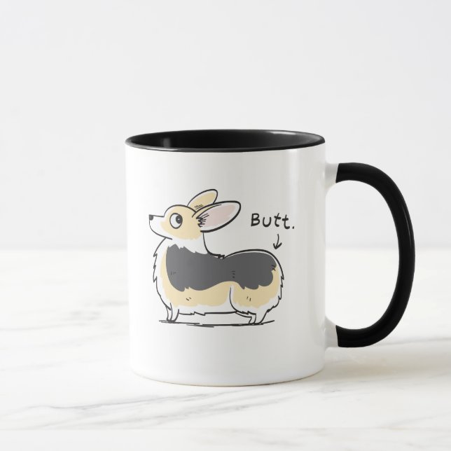 Tri FarbePembrokecorgi-Hintern-Tasse Tasse (Rechts)