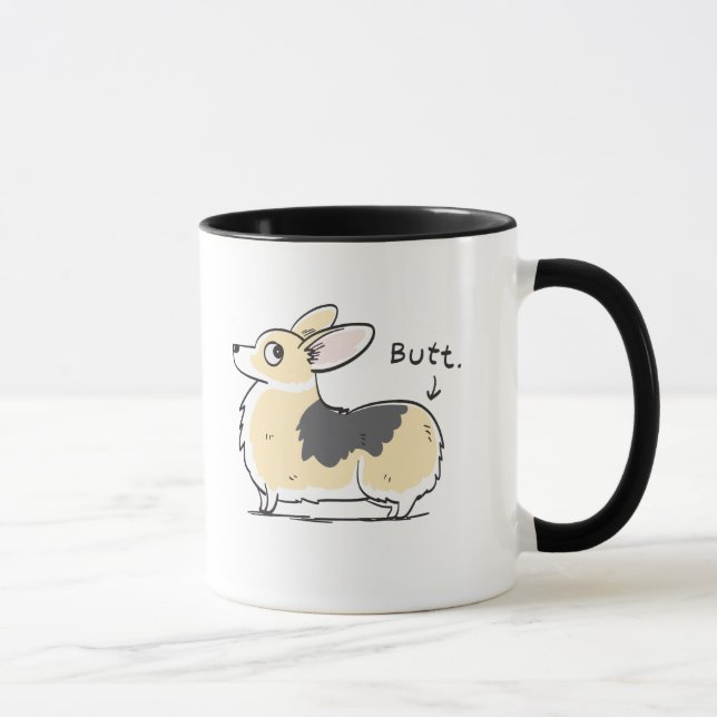Tri FarbePembrokecorgi-Hintern-Tasse Tasse (Rechts)