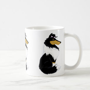 Tri Farberaue Collie-Cartoon-Tasse Tasse