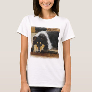 Tri Farberaue Collie-Geschenke T-Shirt