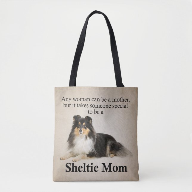 Tri FarbeSheltie Mama-Tasche (Vorderseite)