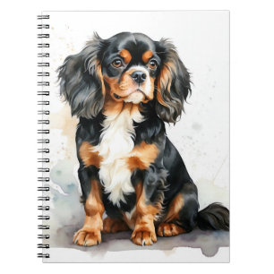 TRI-FARBIGE CAVALIER KING CHARLES SPANIEL DOG NOTIZBLOCK