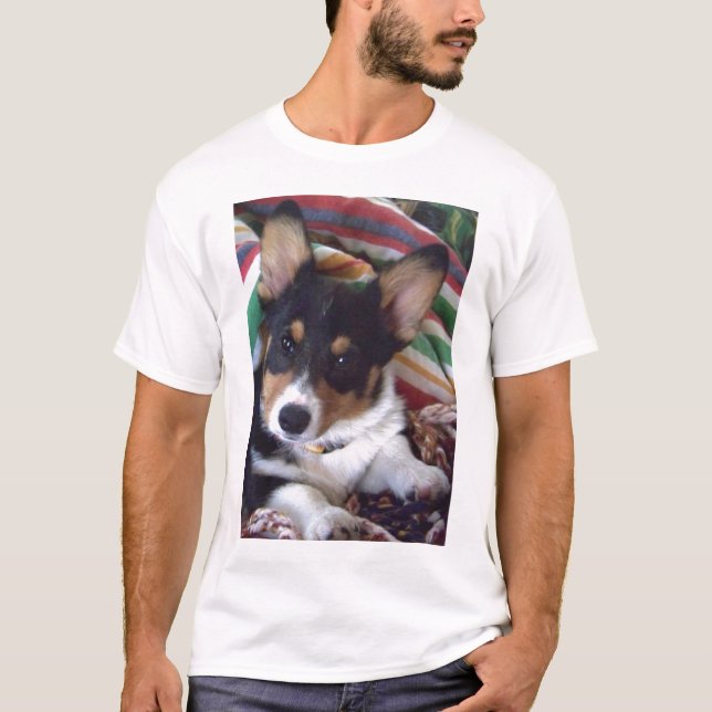 Tri farbiger WaliserCorgi T-Shirt (Vorderseite)