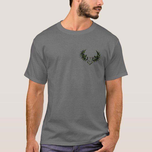 Tri Flucht Logorückseite mit Webadresse T-Shirt (Vorderseite)