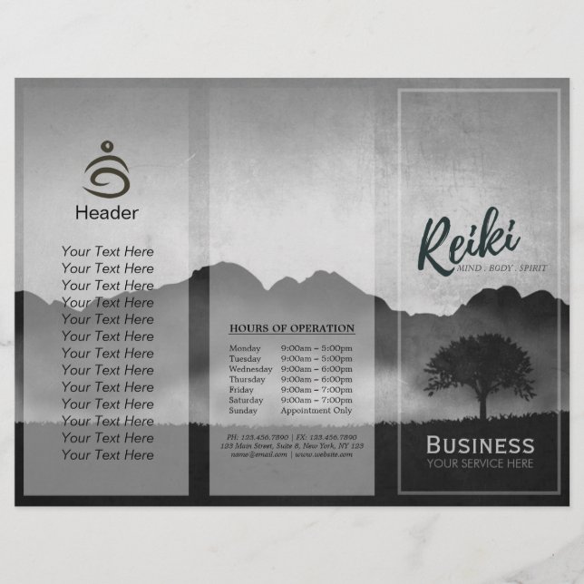 Tri-Fold Reiki Master Yoga Mediator (Vorderseite)