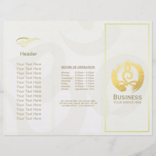 Tri-Fold Yoga Massage Broschüren Meditation Haltun