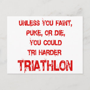 Tri Harder Postkarte