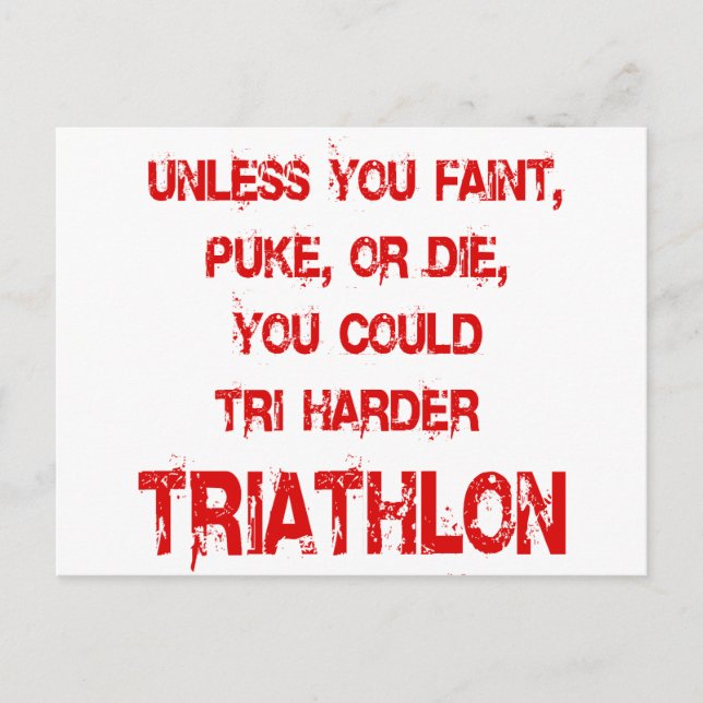Tri Harder Postkarte (Vorderseite)
