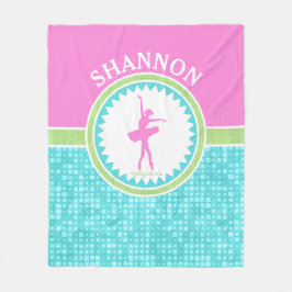 Tri Pastellfarbtänzer mit Aqua-Fliese Fleecedecke