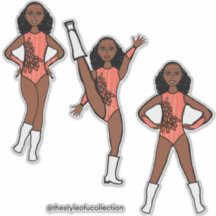 Tri-Pose Dancer Flamingo #1  Sticker