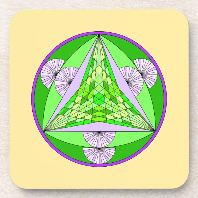 Tri-Pyramid Tiger Untersetzer (Vorderseite)