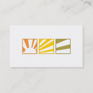 Tri Quadrate - Sonnenuntergang Visitenkarte