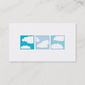 Tri Quadrate - Wolken Visitenkarte