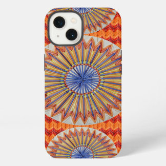 Tri Regenbogen und orange Zickzack iPhone 13 Hülle