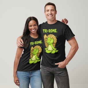 Tri-Rome Zen Triceratops: Süße Dinosaurier-Yoga be T-Shirt