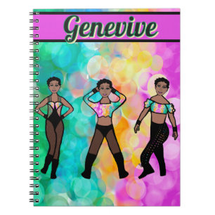 Tri-Styled Dancer Pastel & Black #1 Notebook Notizblock