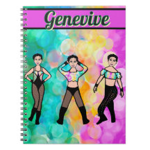 Tri-Styled Dancer Pastel & Black #1 Notebook