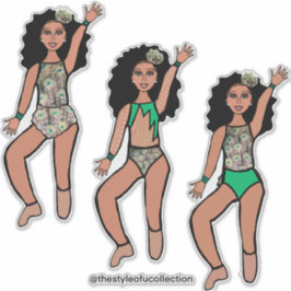 Tri-Styled Dancer Peacock #2 Aufkleber