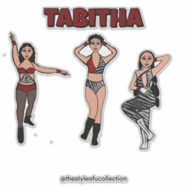 Tri-Styled Red Zebra Dancer #2 Aufkleber