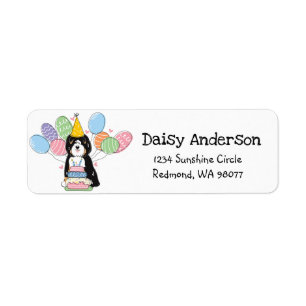 Tri Tibetan Terrier Birthday Rücksendeadresse