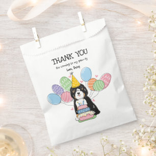 Tri Tibetan Terrier Birthday Vielen Dank für Ihre Geschenktütchen