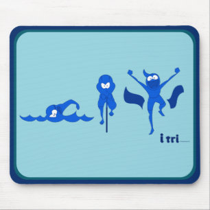 Tri Toon Logo im Blau für mousepad