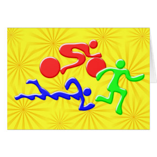 TRI Triathlon-Schwimmen-Fahrrad-Lauf-FARBEzahlen