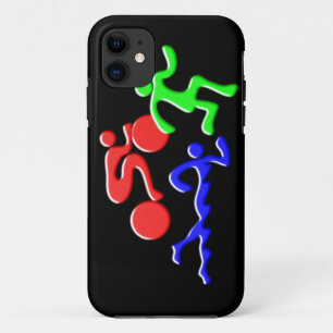 TRI Triathlon-Schwimmen-Fahrrad-Laufzahlen Entwurf Case-Mate iPhone Hülle