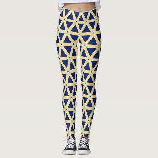 Triad Flow Geometric Seamless Muster Leggings